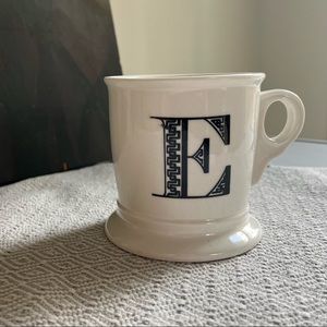 Anthropologie E Monogram Mug